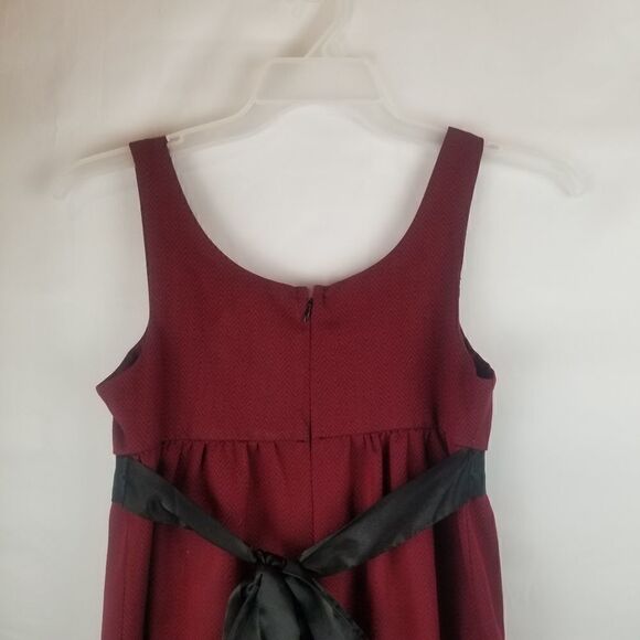 SO WEAR IT DECLARE IT Burgandy Empire Dress with back sash tie. SIZE M. - Picture 9 of 14